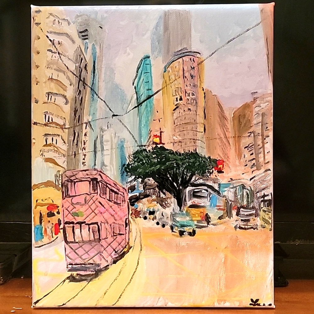8 x 10 in original acrylic painting canvas